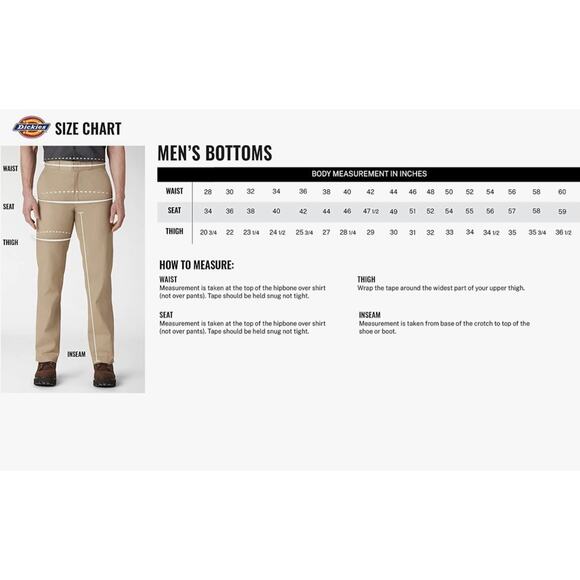 Dickies Men’s Black 13” Relaxed Fit Work Shorts Size 33 Flat Front NWT - Picture 3 of 5